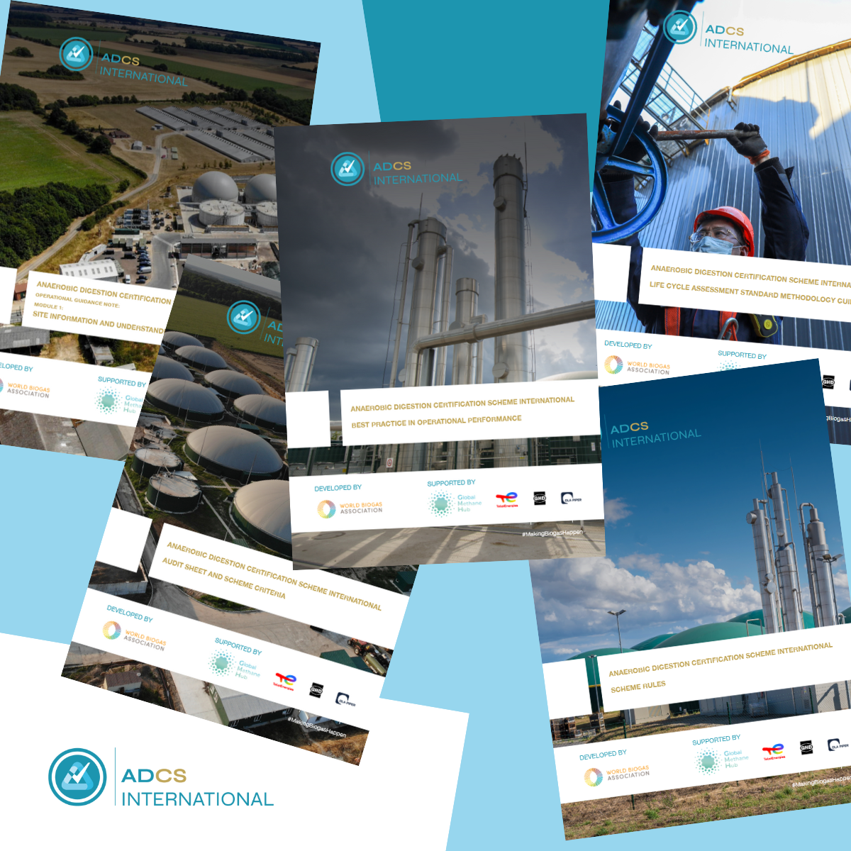 Covers of ADCS International documents