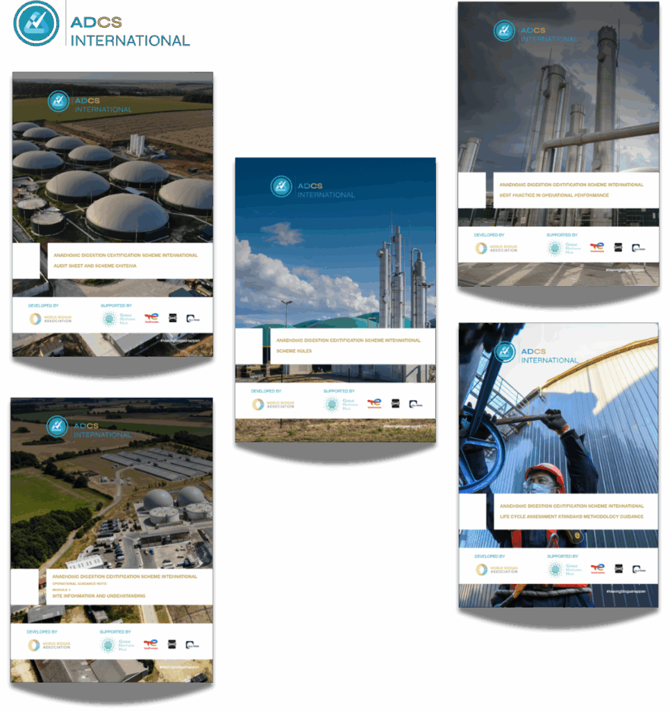 Covers of ADCS International documents